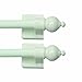 Kenney Magnetic Curtain Rod for Metal Doors/Metal Surfaces, No Drill Curtain Rod, Adjustable Magnetic Rod, Multi-Use Design, 8.75-15.75 inch Window Privacy/Sidelight Drapery Rod 2 Pack, White Finish