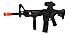 Super Action Toy Gun M4 Rifle w/ Lights, Sounds, Scope, Vibrating Recoil Action, Ultraviolet Blue Light Piece, & Grip Extension