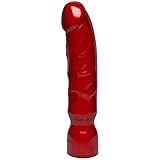Doc Johnson American Bombshell - Big Boy - Vac-U-Lock and F Machine Compatible Dildo or Butt Plug - Cherry Bomb Red