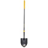 True Temper 2585600 Round Point Forged Shovel with 45 in. Hardwood Handle with Comfort Step, Length 57" Overall Length