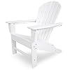 POLYWOOD SBA15WH South Beach Adirondack Chair, White