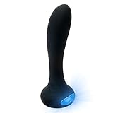 IMO Vibrating Anal Plug and Prostate Massager - Rechargeable & Waterproof - Body Safe Silicone & Colorful Lights - 7 Stimulation Modes Vibrator - for Men, Women or Couples (Black)