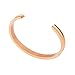 NewChiChi Stainless Steel Grooved Cuff Bangle High Polished Jewelry Bracelet for Women