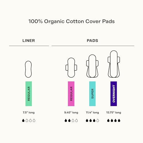 The Honey Pot Company - Non-Herbal Everyday Panty Liners for Women - Organic Cotton Cover & Ultra-Absorbent Pulp Core - Sanitary Pads - Feminine Care - 30 ct