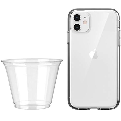 9 oz Eco Friendly Party Cups,100 Clear Corn Plastic PLA Cups Disposable Compostable Drinking Tumblers Biodegradable Punch