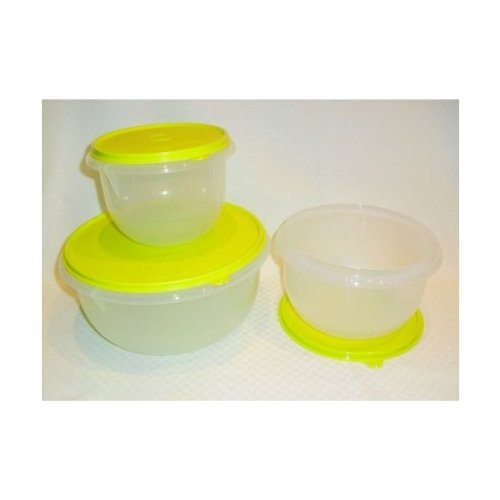 Click Here to See More Images Tupperware 3-Pc Mixing Bowl Set