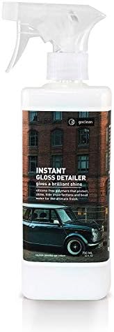 Goclean Instant Glossy Shine Detailer Spray- Ultimate All Purpose Exterior Auto Detailing Polisher Solution for Outside Vehicle Natural Biodegradable Car Cleaning Product (1.89L Ready to Use Jug)