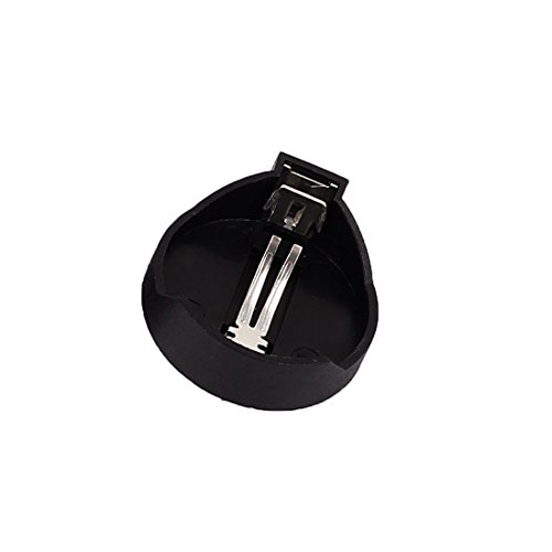 uxcell 1 x 3V CR 2025/2032 Battery Cell Button Open Holder Box Black 5 Pcs