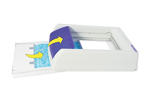 PetSafe ScoopFree Crystal Cat Litter & Refill Tray with Lid, Fresh Scent, 4.3 Lb Bag with Each Tray, Pack of 3