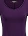 MBJ WT737 Womens Long Sleeve Handkerchief Tunic XL DARK_PURPLE