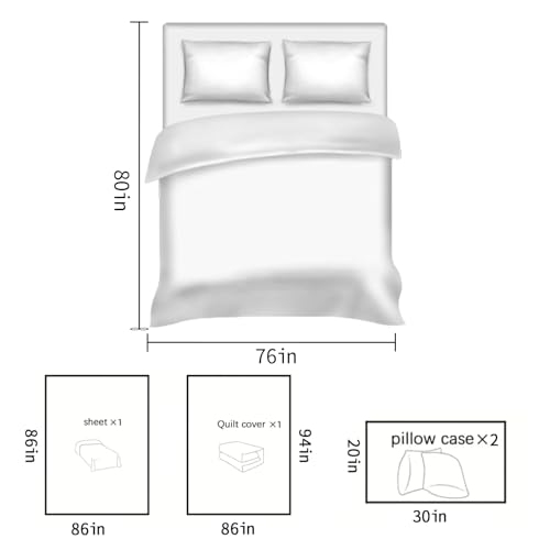 8 Pcs Disposable Bed Sheets Travel For Hotel, With 2 Sheet Quilt Covers, And 4 Pillowcase Business Trip Spa Hotel