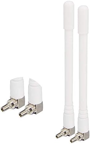 LTE Antenna 3G 4G Aerial 3dBi External CRC9 Antenna for MiFi Mobile Hotspot Router USB Modem Dongle Jetpack Air Card AC791L 8800L 7730L Netgear LB1120 LB1121 LB2120 Nighthawk M1 MR1100 770S Pack of 2