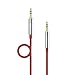Anker® 3.5mm Premium Auxiliary Audio Cable (4ft / 1.2m) AUX Cable for Beats Headphones, iPods, iPhones, iPads, Home/Car Stereos and More (Red)