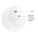 2 Pack Photoelectric Smoke and Fire Alarm & Detector, Battery-Operated(Not Hardwired) Smoke and Fire Detector with Test Button(9V Battery Included)