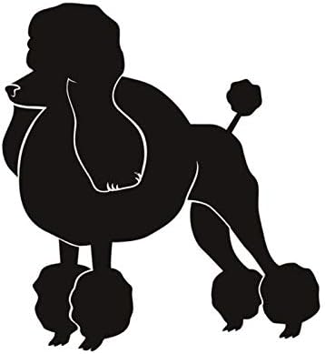 アウトドアステッカー 13 7cm X 15cmプードルステッカー犬ペット車デカール Color 人気上昇中 Black