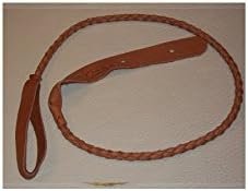 Lakota Leathers LK-RGO - Tobacco Mandolin Strap - Braided Round - 43 in