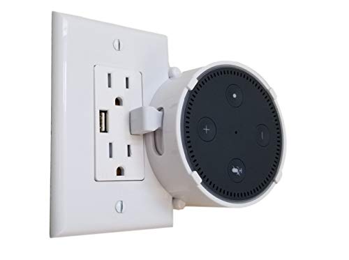 The Lock Mount for 2nd Gen Voice Assistants by Dot Genie: The Lockable Mount for Businesses, Schools, Breakrooms, Waiting Rooms, Offices, VBROs, Homes and Every Other Public Place (White, 1-Pack)