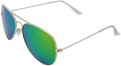 ITDOCO Trendy Mirror Flat Lens Metal Frame Polarized Unisex Sunglasses