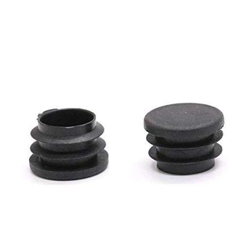 20 Pack 1 Inch Round Plastic Plug, Pipe Tubing End Cap, Durable Chair Glide