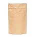 AwePackage High Barrier Natural Kraft Paper Stand up Zipper Coffee Pouch Bag with Valve (10, 16 OZ)