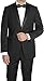 New Mens 5 Piece (5pc) Complete Single Breasted Black Tuxedo Suit, 48R 42W