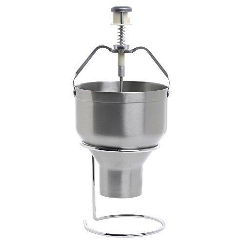 HUBERT Stainless Steel Pancake Dispenser with Stand - 5 3/4"Dia x 6 1/4"H