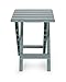 Camco 51682 Gray Regular Adirondack Portable Outdoor Folding Side Table, Perfect For The Beach, Camping, Picnics, Cookouts and More, Weatherproof and Rust Resistant