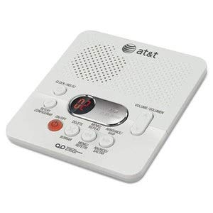 AT&T Digital Answering System, w/Min Record Time, White