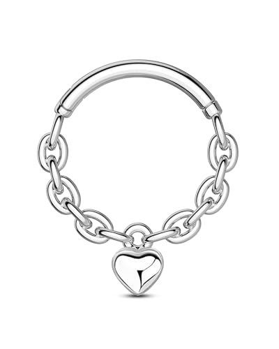 COCHARM love Lock Septum Rings 16G Septum Jewelry Surgical Steel Daith Rook Jewelry Cute Helix Daith Earrings for Women Men at Amazon