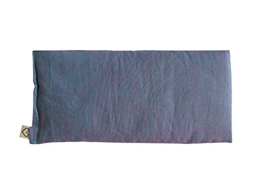 Peacegoods SCENTED Lavender Flax Seed Eye Pillow – 4 x 8.5 – Soft & Soothing Cotton – Naturally Calming Colors – purple lilac