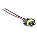 PartsSquare 4X 880 H11 881 Extended Wiring Harness Sockets Connector For Fog Driving Lights
