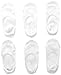 Jefferies Socks Girls 2-6x Seamless Footie Socks 6 Pair Pack