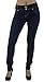 Style M947 – Colombian Design, Mid Waist, Butt Lift, Skinny Jeans in Dark Blue Size 7