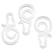 Holiday Joy - 100 Packs of Mighty Clip Hooks for Outdoor String Lights - Quick & Easy Installation Christmas Lights Clips for Shingles & Gutters - Patent Design String Light Hooks Made in USA