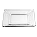 Libbey Crisa Tempo Square Salad/Dessert Plate, 8-Inch , Box of 12, Clear