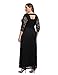 Chicwe Women's Plus Size Stretch Lace Maxi Dress - Evening Wedding Cocktail Party Dress Pure Black 1X