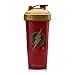 Performa Justice League & DC Comic - Leak Free Protein Shaker Bottle with Actionrod Mixing Technology for All Your Protein Needs! Shatter Resistant & Dishwasher Safe (Flash JL)(28oz)
