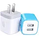 USB Plug, Charging Plug HopePow 3-Pack USB 5V/2.1A Wall Charger Adapter Plug Compatible for iPhone 7, 7 plus, 6, 6s, 5, 5S, iPad, iPod, Samsung S5 S6 S7, Google Pixel, HTC, LG, NOKIA