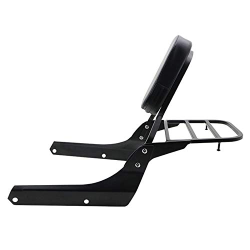 Backrest Sissy Bar + with Luggage Rack for Honda Spirit VT750 C2 Shadow Phantom 750 Black