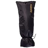 Large Outdoor Faucet Cover for Winter Hose Bib Insulation Socks, Prevent Outside Garden Water Spigot Freezing, Black