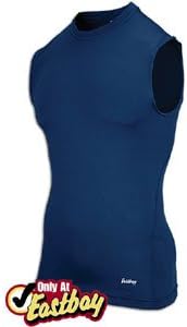 Eastbay EVAPOR Sleeveless Compression Crew - Men's ( sz. XL, Navy )