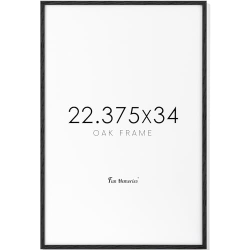 Black Poster Frame 22.375x34 for Wall, 22.375x34
