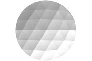 STALLINGS STAINED GLASS Stained Glass Jewels - 30mm Round Faceted - Crystal