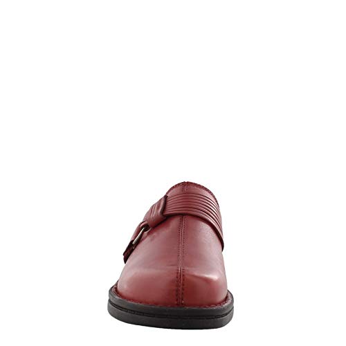 Clarks Womens Patty Lorene Slip On Clog Shoes, Red Leather, US 10 W - Image 3