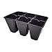 Extra Strength 6 Cell Seedling Starter Trays, 120 Pack (720 Cells), for Seed Germination and Plant Propagation Planting Starting Plugs by Bootstrap Farmer