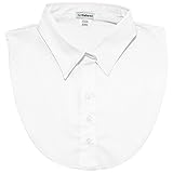 IGotCollared Women's and Men's Dickey / Dicky / Faux / Detachable Collar (One Size, All White)