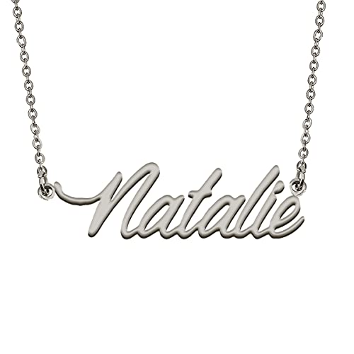 HUAN XUN Custom Made Women Name Necklace Stainless