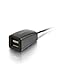 C2G USB Hub, 2 Port USB Hub, Black, Cables to Go 29525