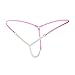 FasiCat Womens Thongs Panties Lace Briefs Sexy G Strings Underwear Pearls for Women Black Hotpink