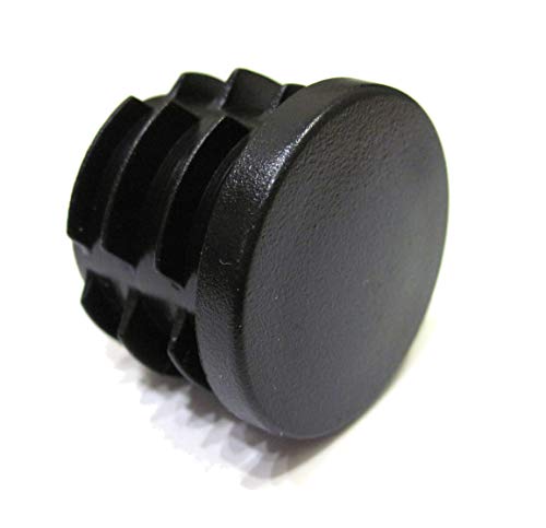 4pcs Pack: 1 1/4 Inch Round Black Plastic Tubing Plug (for Hole Size 1 3/32" - 1 3/16"), Tube Pipe Hole Cover, Steel Furniture Finishing End Cap - Thumbnail 2